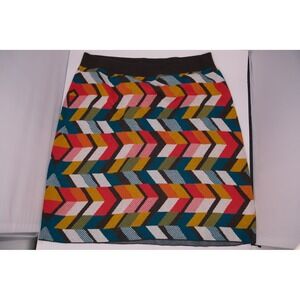 Maeve Anthropologie Geometric Pattern A Line Skirt XL